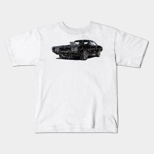 muscle car dom toretto Kids T-Shirt
